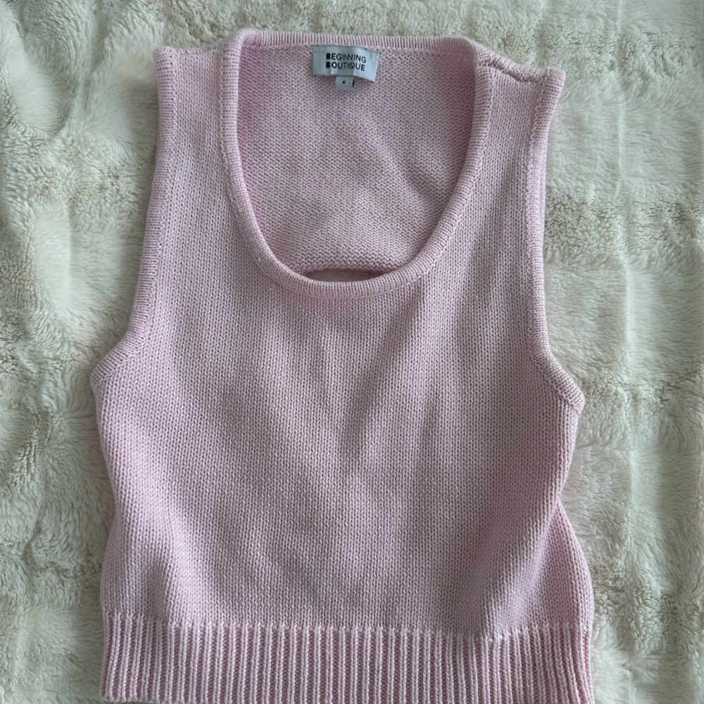 Beginning Boutique Pink Tank